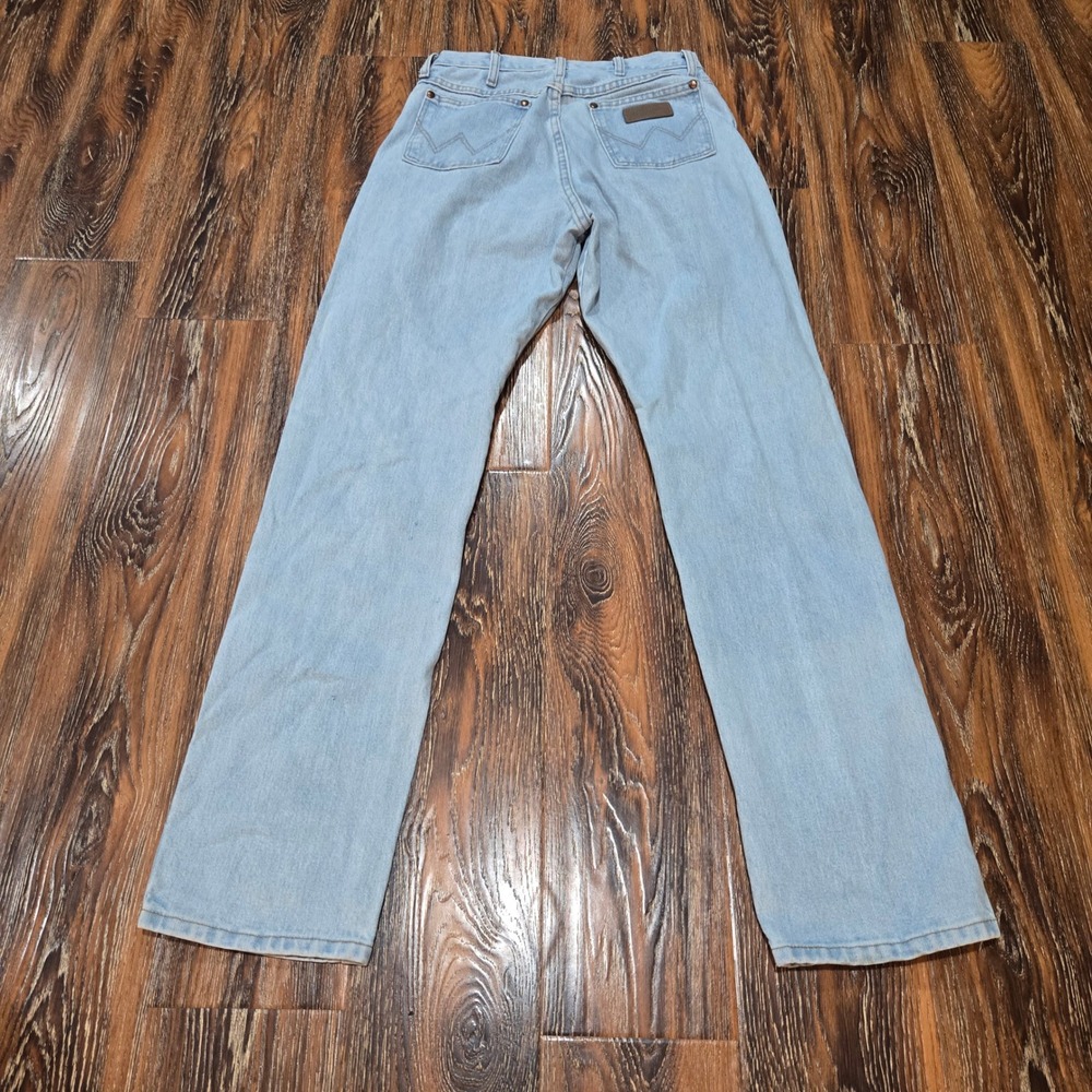 Wrangler 30x34 Cowboy Cut Jeans Womens 13 Light Wash Straight Leg 14MWZGH Denim